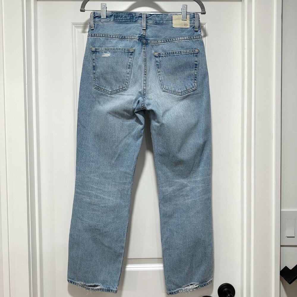 AG Adriano Goldschmied The Rhett High Waist Crop Boyfriend Jeans Size 27